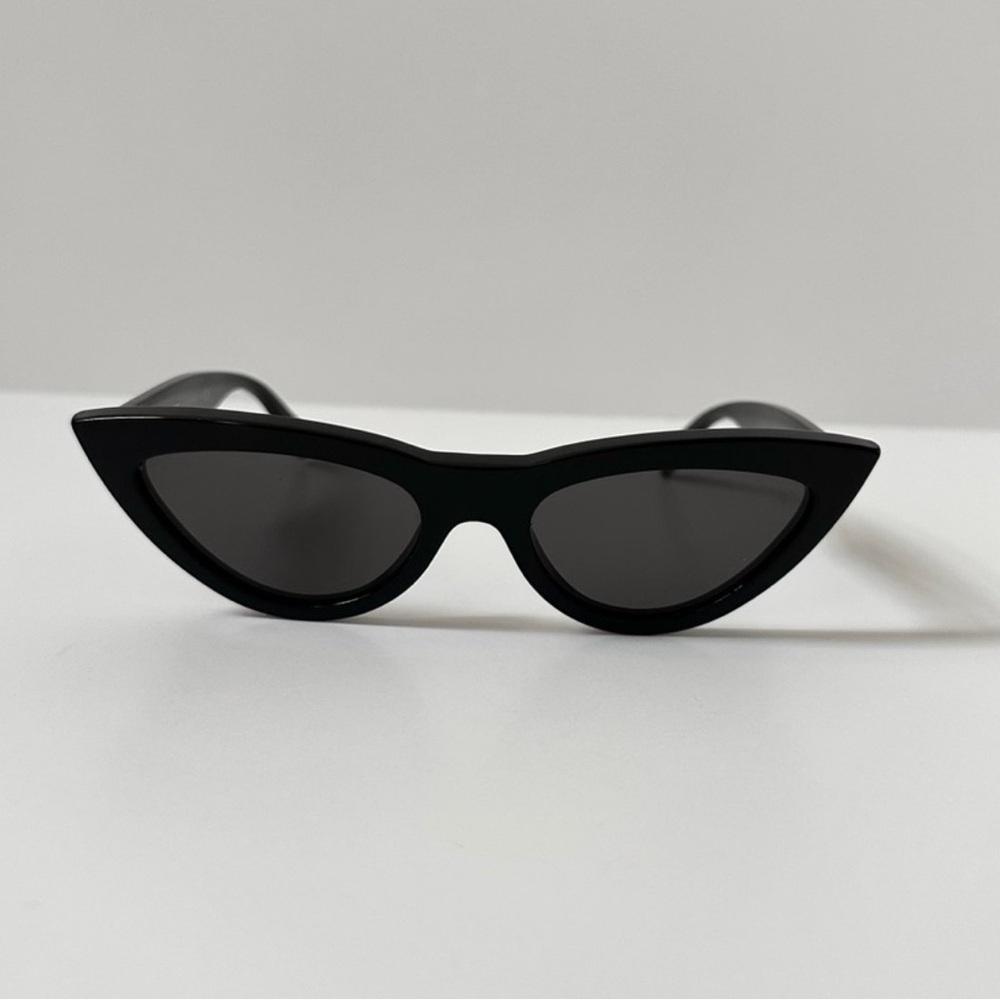 Celine Black Cat-Eye Sunglasses with Dark Lenses